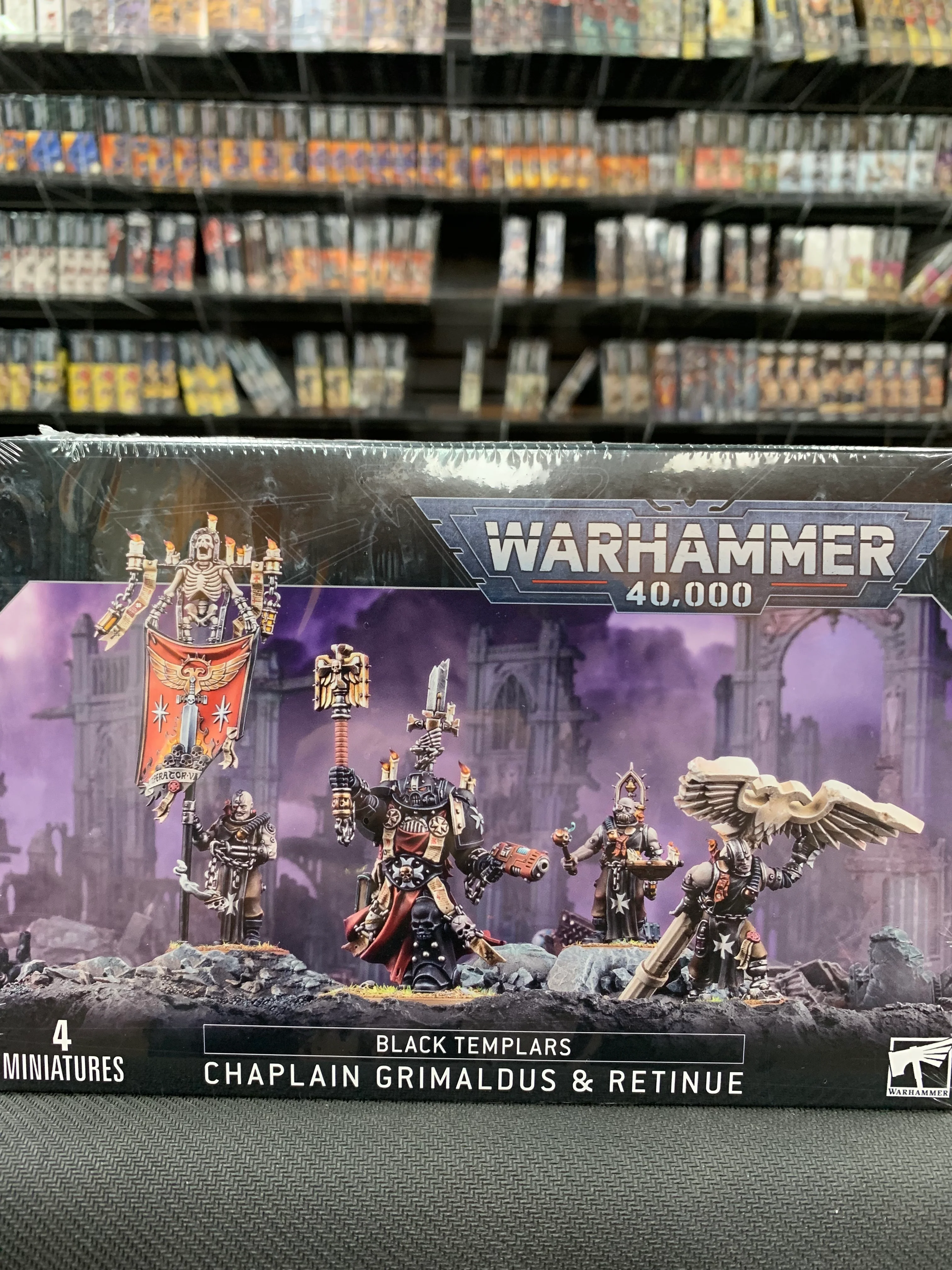 Black Templar: Chaplain Grimaldus & Retinue