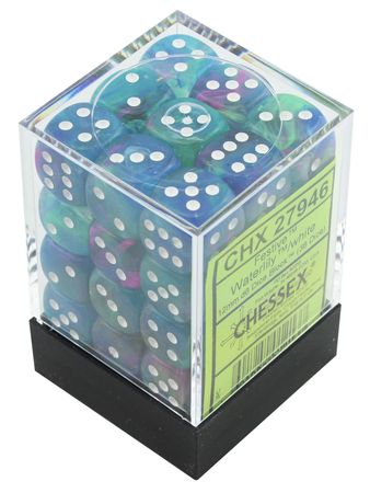 Chessex: Festive 12mm 36 Dice Waterlily White