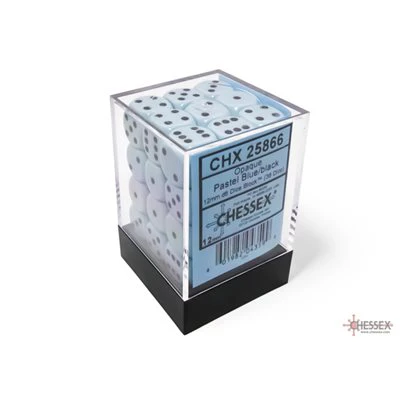 Chessex: Opaque Pastel Blue/Black - Image 2