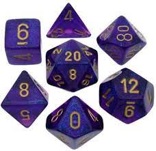 Chessex: Borealis 7P Royal Purple / Gold