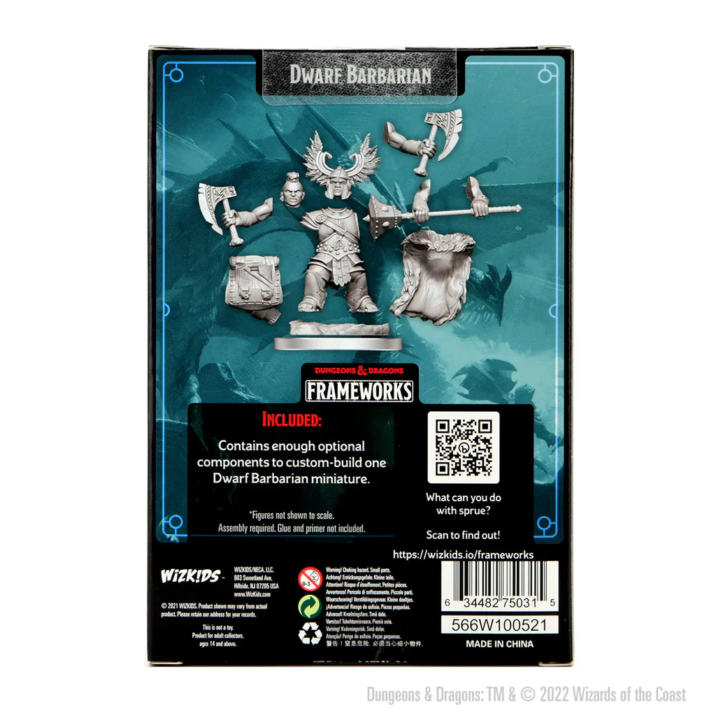 Dungeons & Dragons: Frameworks Dwarf Barbarian Female - Image 2