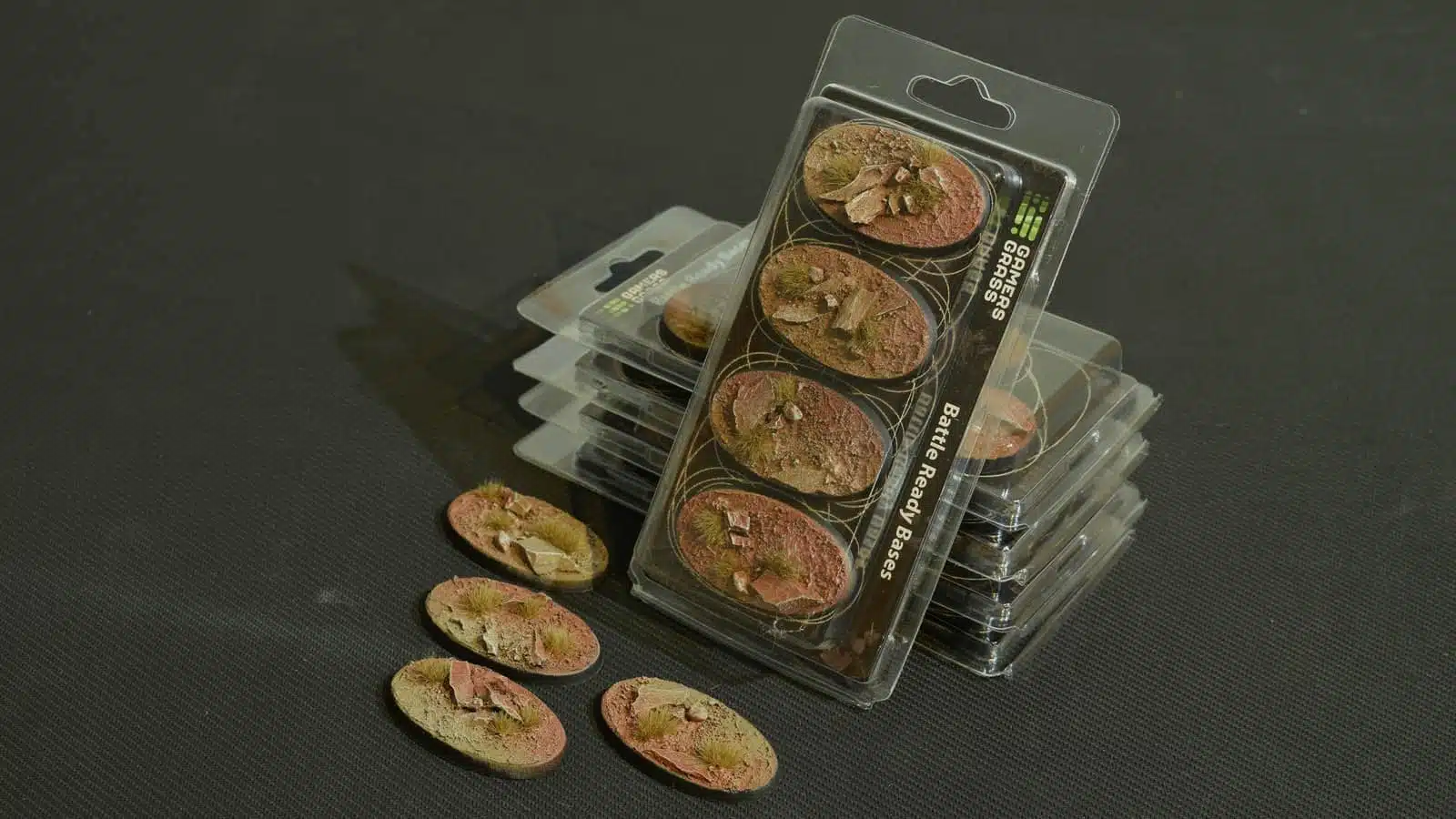 Gamer Grass: Badlands Bases, Oval 60 mm x 4