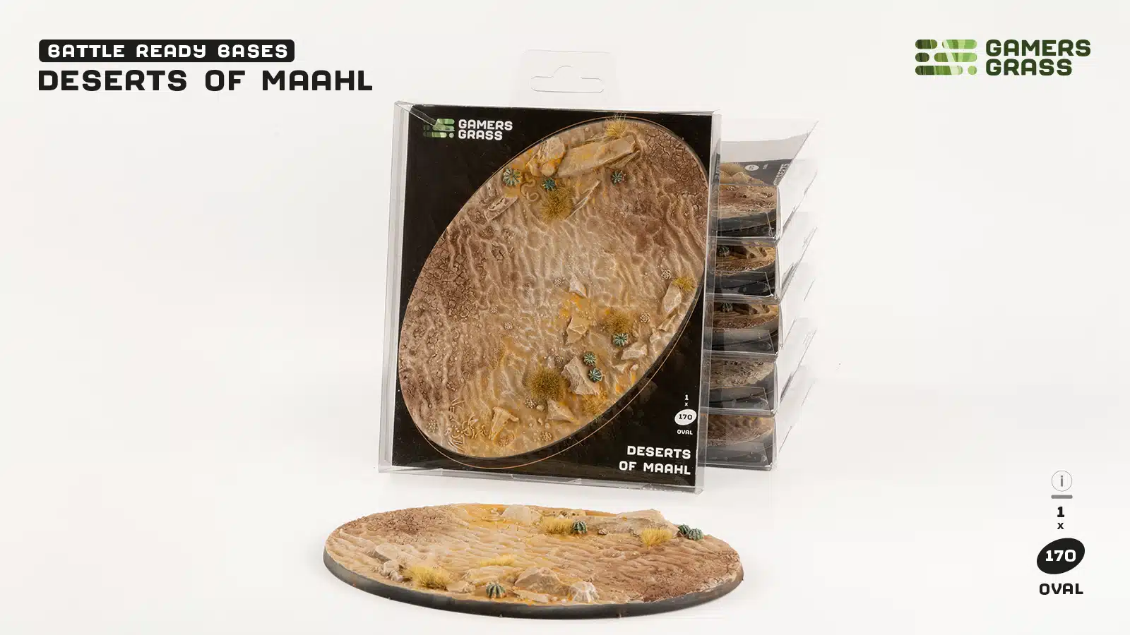 Gamer Grass: Deserts of Maahl Bases, Oval 170 mm