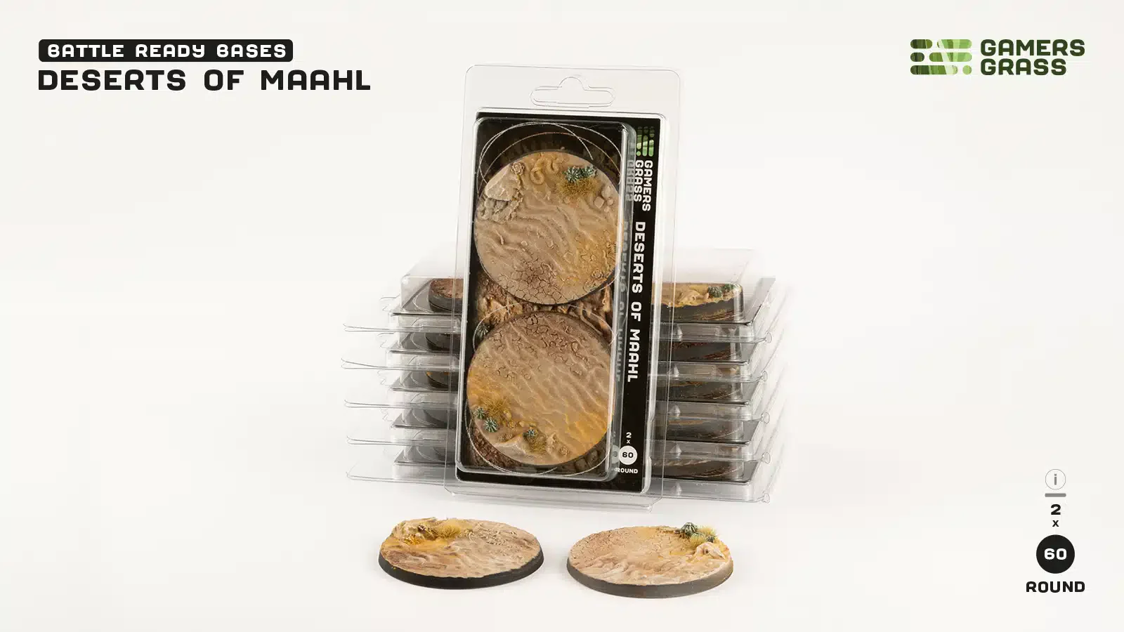 Gamer Grass: Highland Bases, Round 60mm x 2