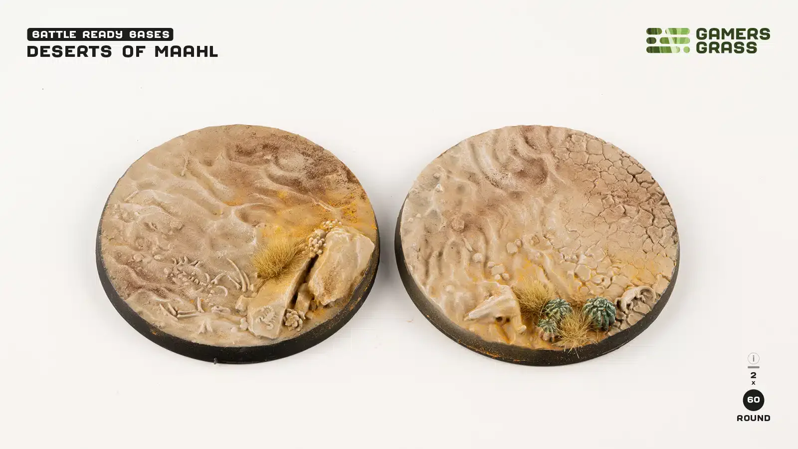 Gamer Grass: Highland Bases, Round 60mm x 2 - Image 2