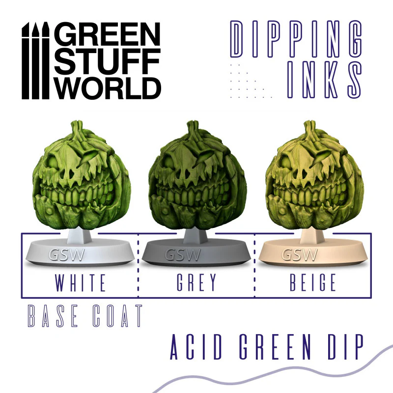 Green Stuff World: Dipping ink 60 ml - ACID GREEN DIP - Image 2