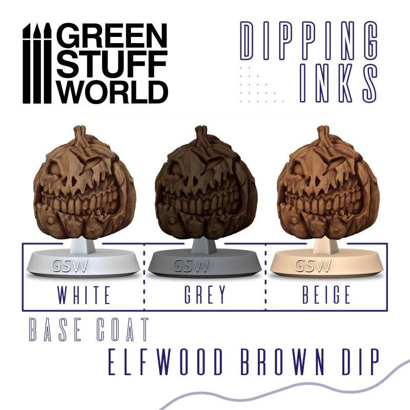 Green Stuff World: Dipping ink 60 ml - ELFWOOD BROWN DIP - Image 2