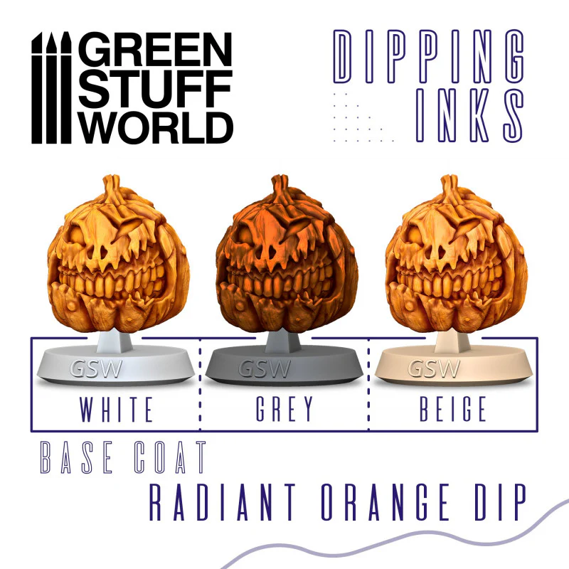 Green Stuff World: Dipping ink 60 ml - RADIANT ORANGE DIP - Image 2