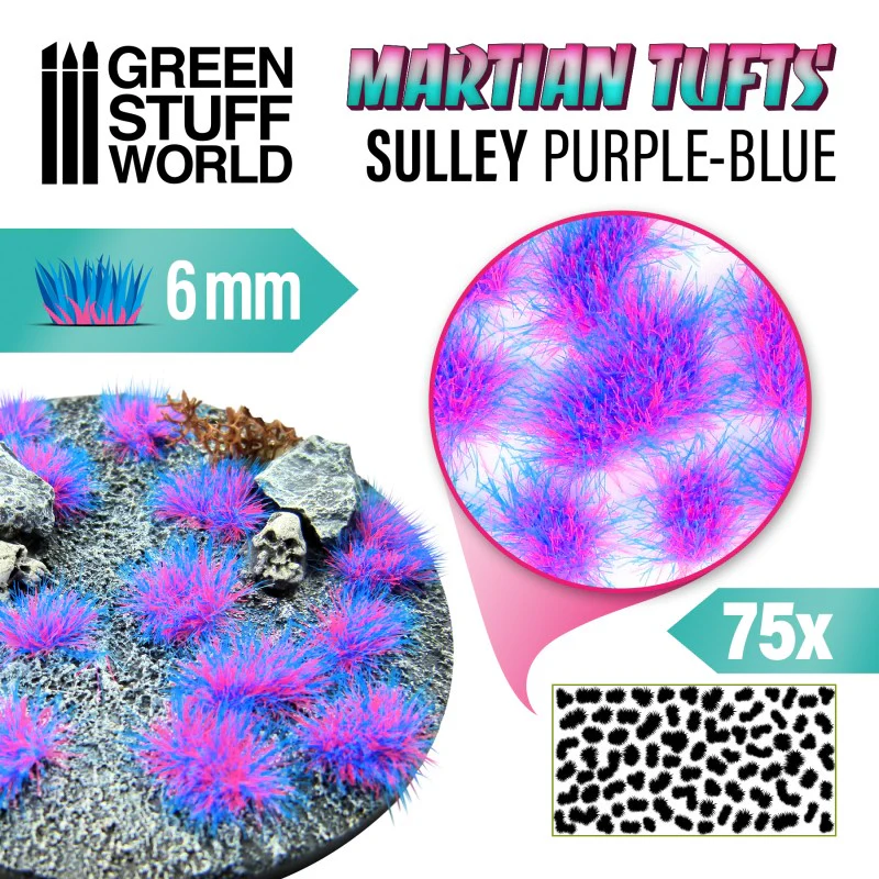 Green Stuff World: Martian Tufts Sully Purple Blue