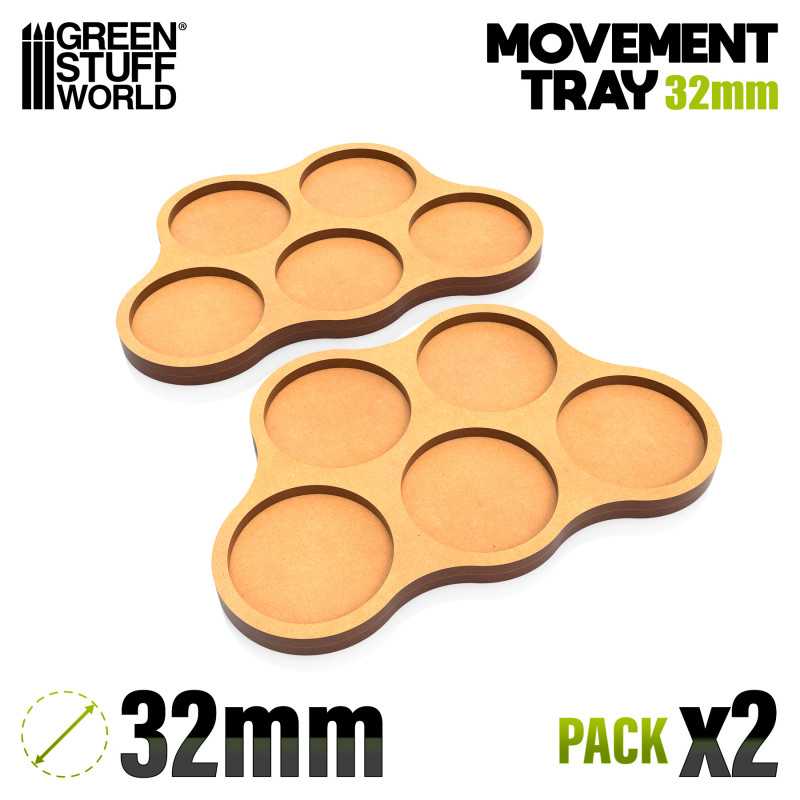 Green Stuff World: Movement Trays 32MM Skirmish