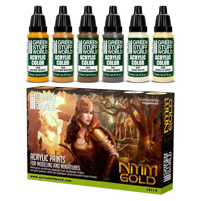 Green Stuff World: NMM Gold Paint Set