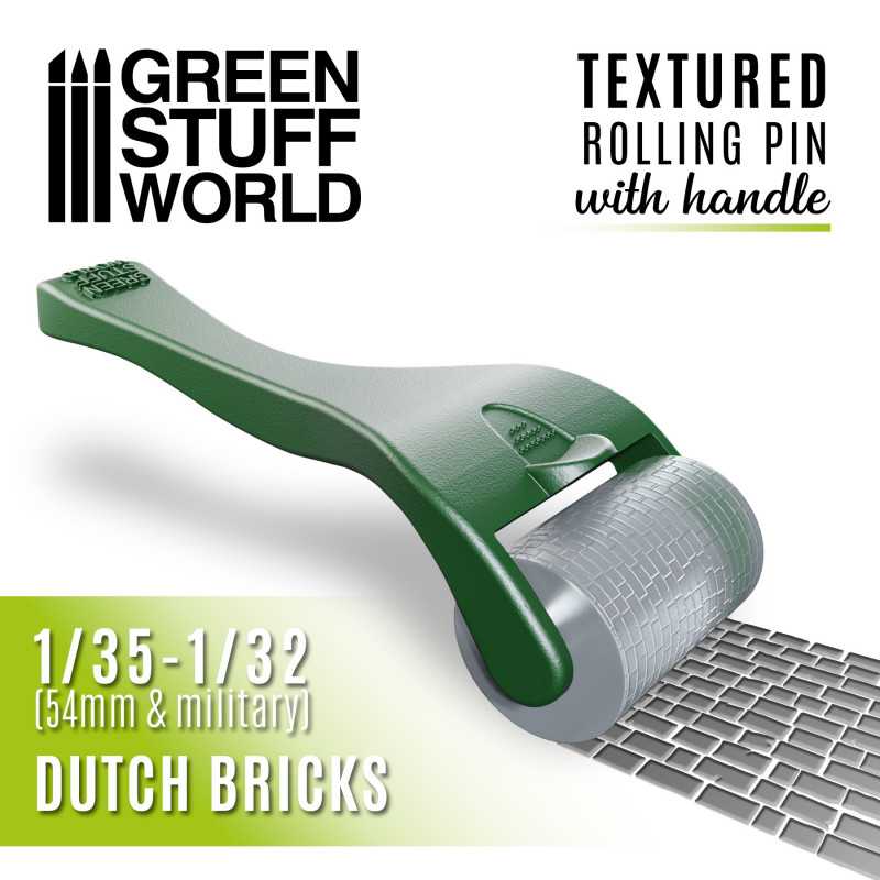 Green Stuff World: Rolling Pin With Handle Dutch Bricks