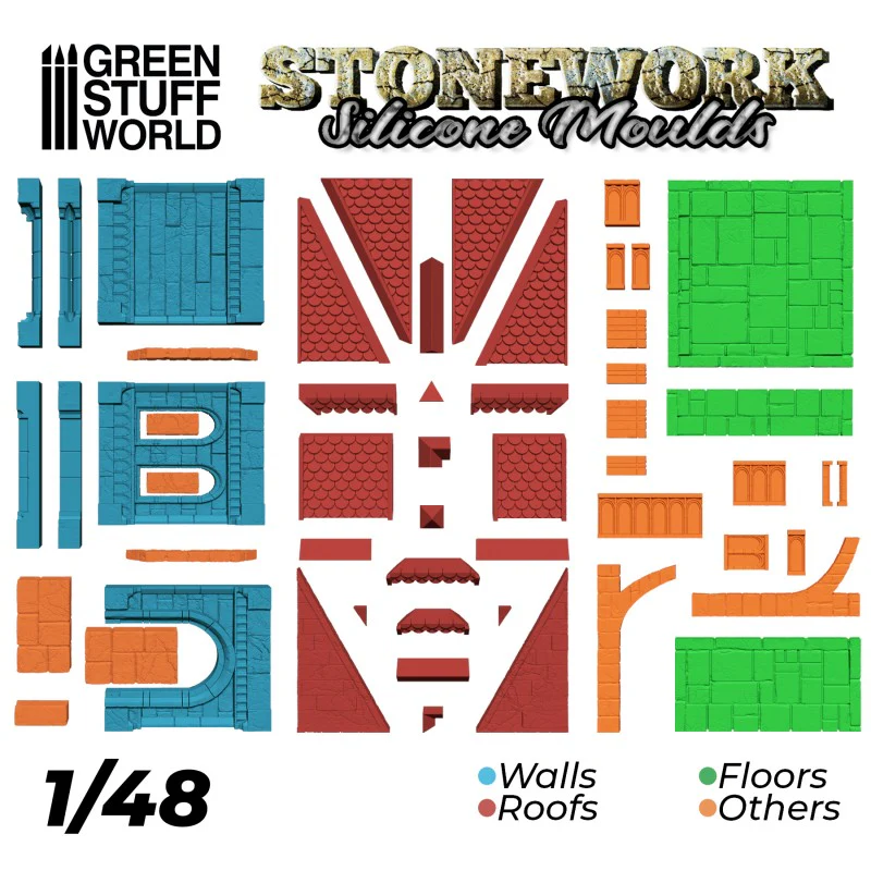 Green Stuff World: Stonework Silicone Moulds - Image 2