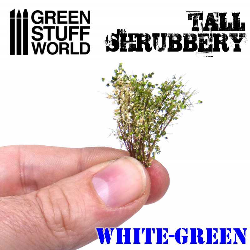 Green Stuff World: Tall Shrubbery White Green - Image 3