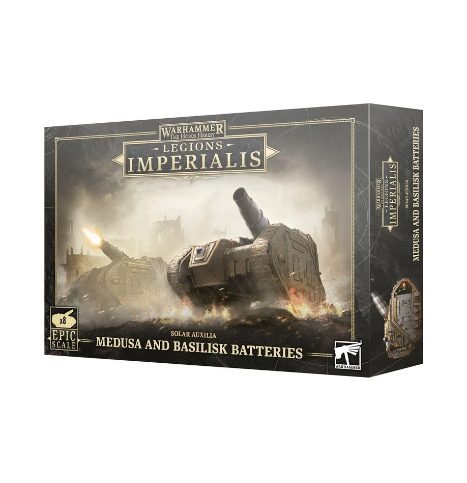 Legion Imperialis: Solar Auxilia Medusa and Basilisk Batteries