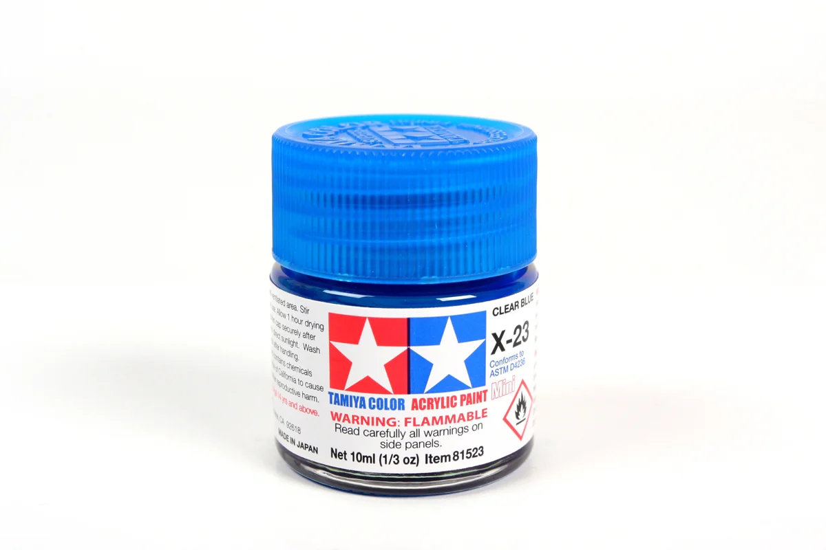 Tamiya Acrylic Mini X-23 Clear Blue 10ml