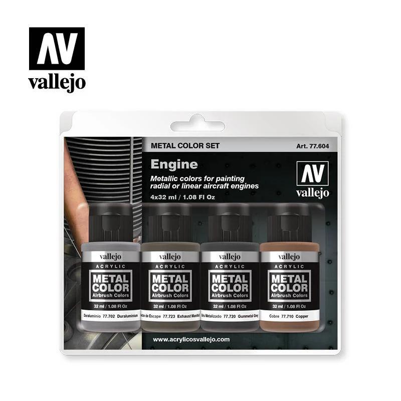 Vallejo Metal Color: Engine Set