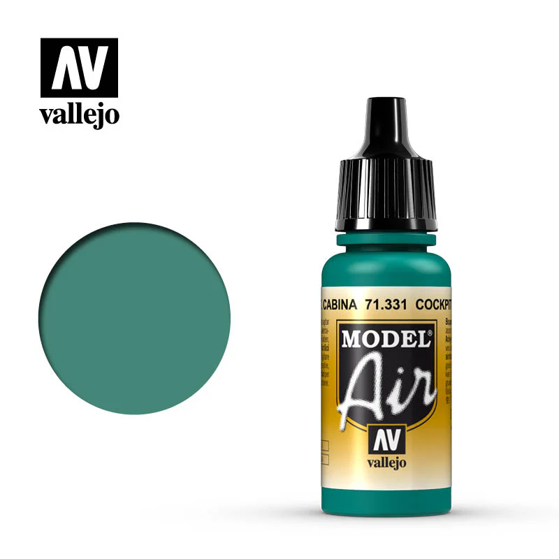 Vallejo Model Air: Cockpit Emerald Green “Faded”