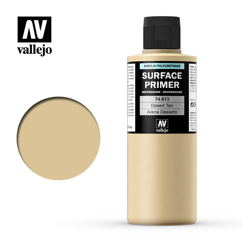Vallejo: Surface Primer Desert Tan Base 200ml