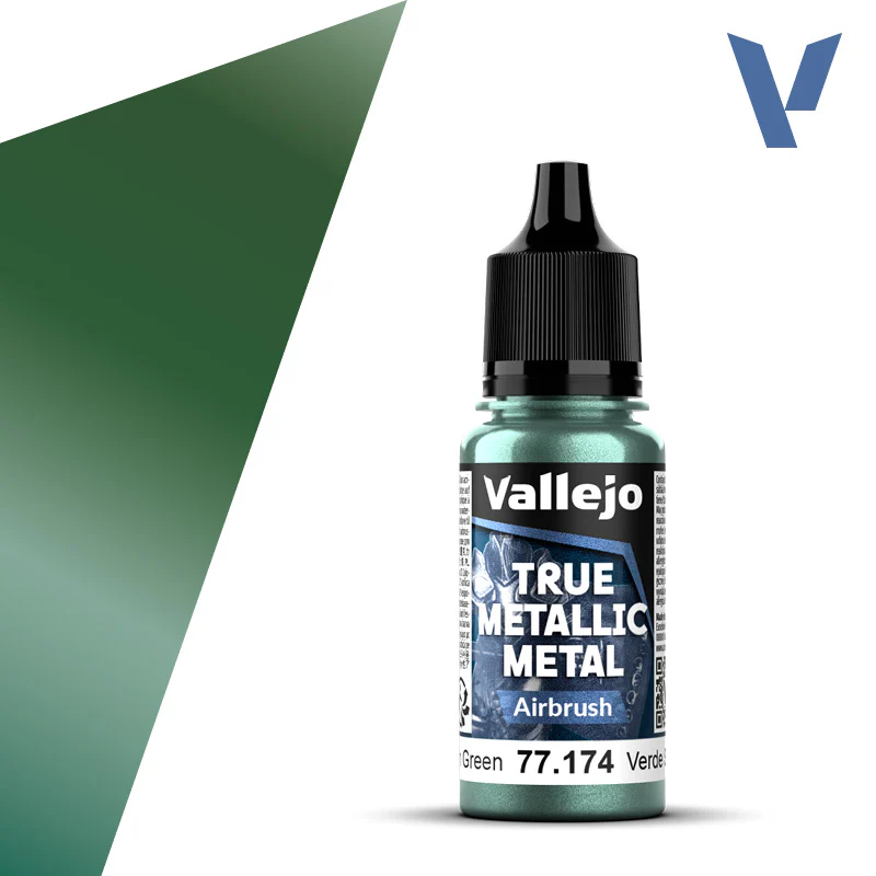 Vallejo True Metallic Metal: Dusken Green Air