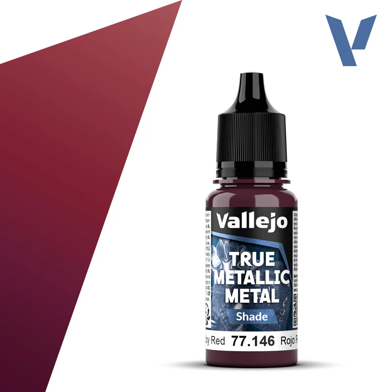 Vallejo True Metallic Metal: Ruby Red Shade